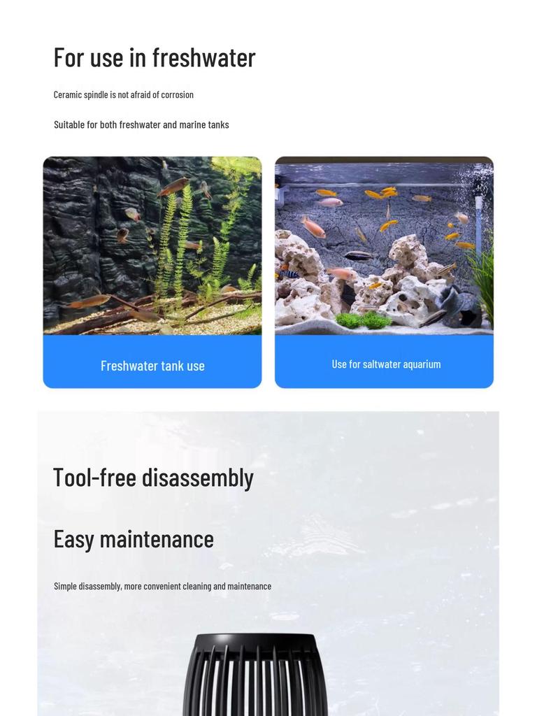 Помпа течения Jebo Bluetooth MP для рифового аквариума