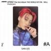 ATEEZ 2-й альбом WORLD EP.FIN WILL. Наклейка для фотокарты Z версия. КПОП К-ПОП