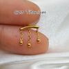 G23 Titanium Alloy Body Piercing Jewelry: Chain Lip Ring, Medusa Stud, Helix Stud, Ear Cartilage Stud - New Arrival.