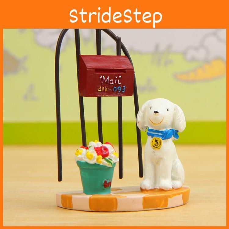 Маленький свежий 3D полимерный цветочный горшок в виде собаки с креативным садовым украшением для офиса и дома