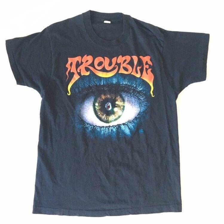 Trouble Manic Frustration 90s Classic Short Sleeve Black All Size Shirt OB231 Unisex T-Shirt