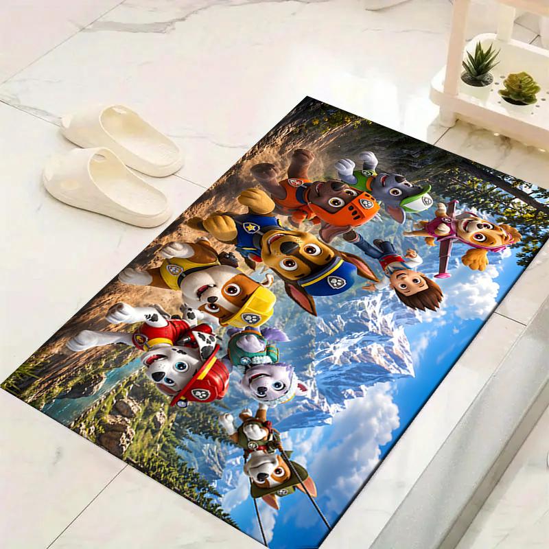 1Pc Paw Patrol Christmas Spirit Rug Office Carpet Indoor Outdoor Doormat Nonslip Soft And Comfortable Living Room Christmas Halloween Gift D91879