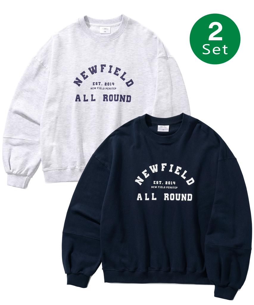 PERSTEP [2Pack] Newfield Sweatshirt 5 Types [Terry/Fleece-Lined] 2Pack Smmt4511 / Smmt4532 (Type A)