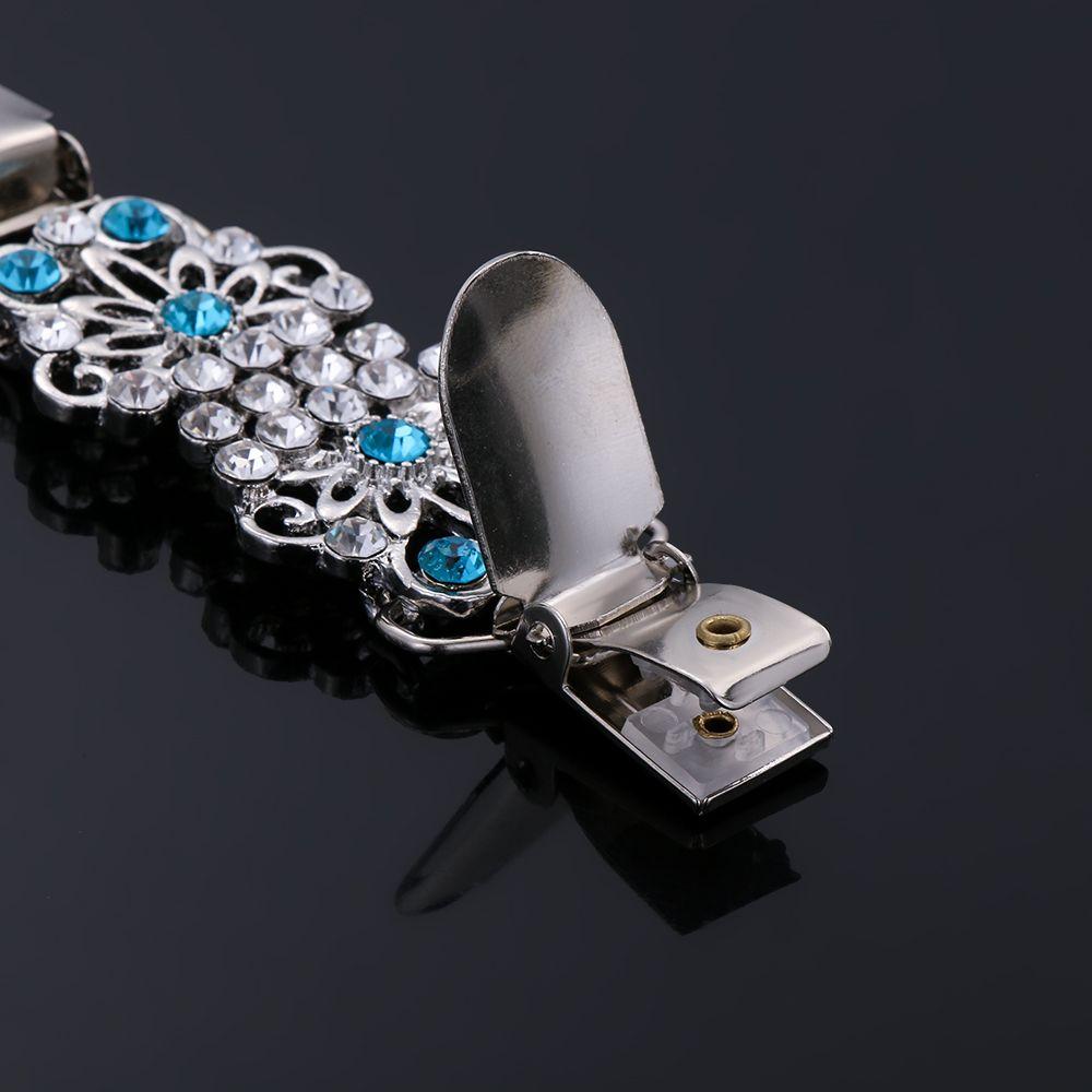 Charm Gift Winter Crystal Retro Cardigan Clip Shawl Brooch Sweater Blouse Pin Duck Clip Clasps