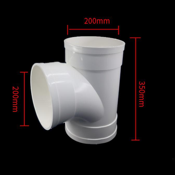 PVC Drainage Reducing Unequal Tee with Inspection and Socket Spigot