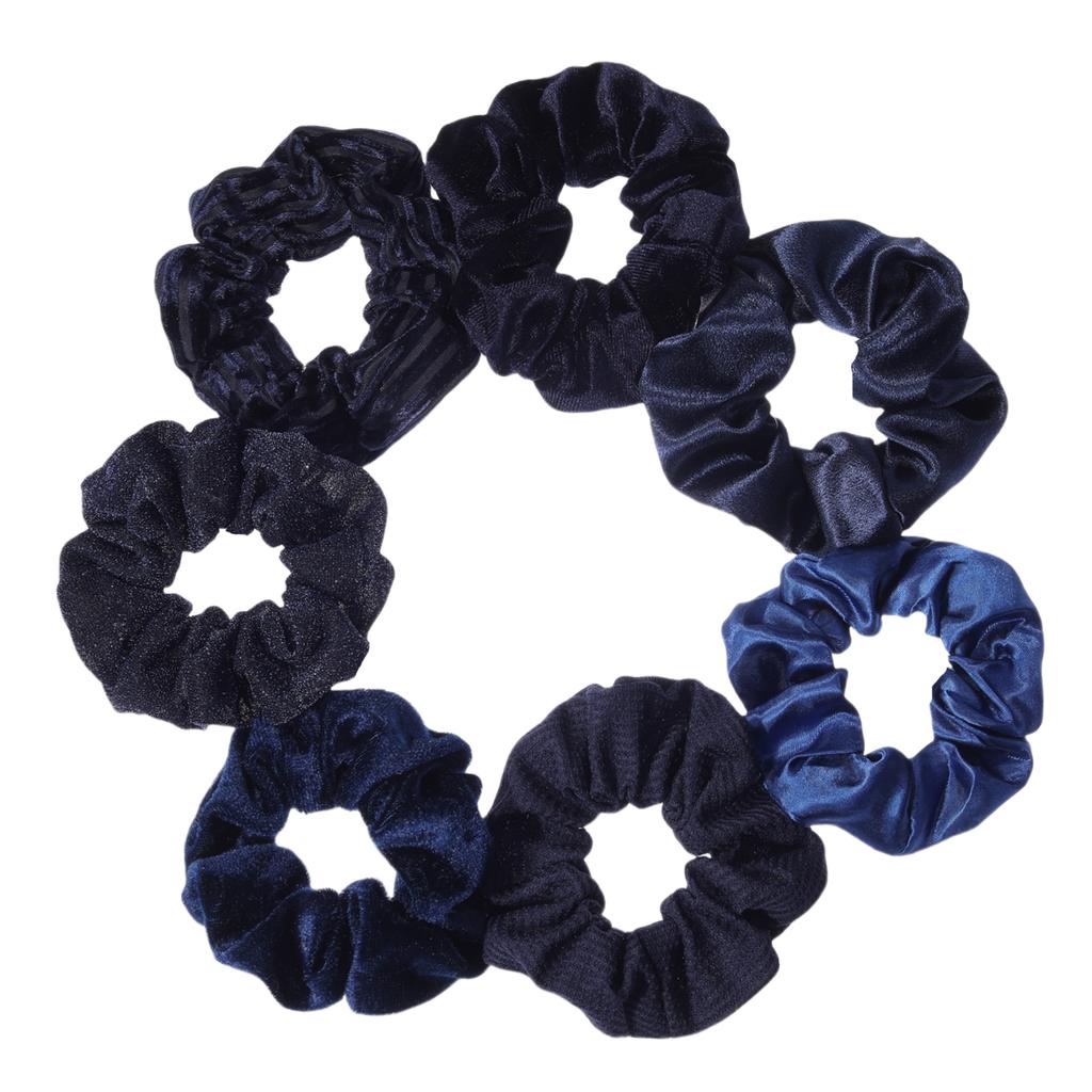 7 шт./набор Женские резинки для волос Набор Плюшевые Однотонные для Девочек Держатель для Хвоста Принт Цветочный Мелкий Цветок Завязки Аксессуары