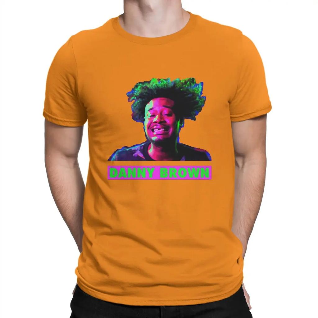Funny Music T-Shirts for Men Round Collar Cotton T Shirts Danny Brown Rapper Short Sleeve Tees Graphic Clothing