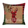 Красный клетчатый рождественский наволочка льняная наволочка для диванной подушки офисная наволочка новый стиль