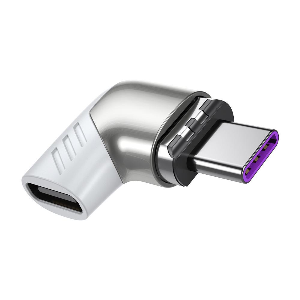 PD100W Magnetic Elbow Adapter: Multifunctional USB-C Converter for MacBook and Laptops