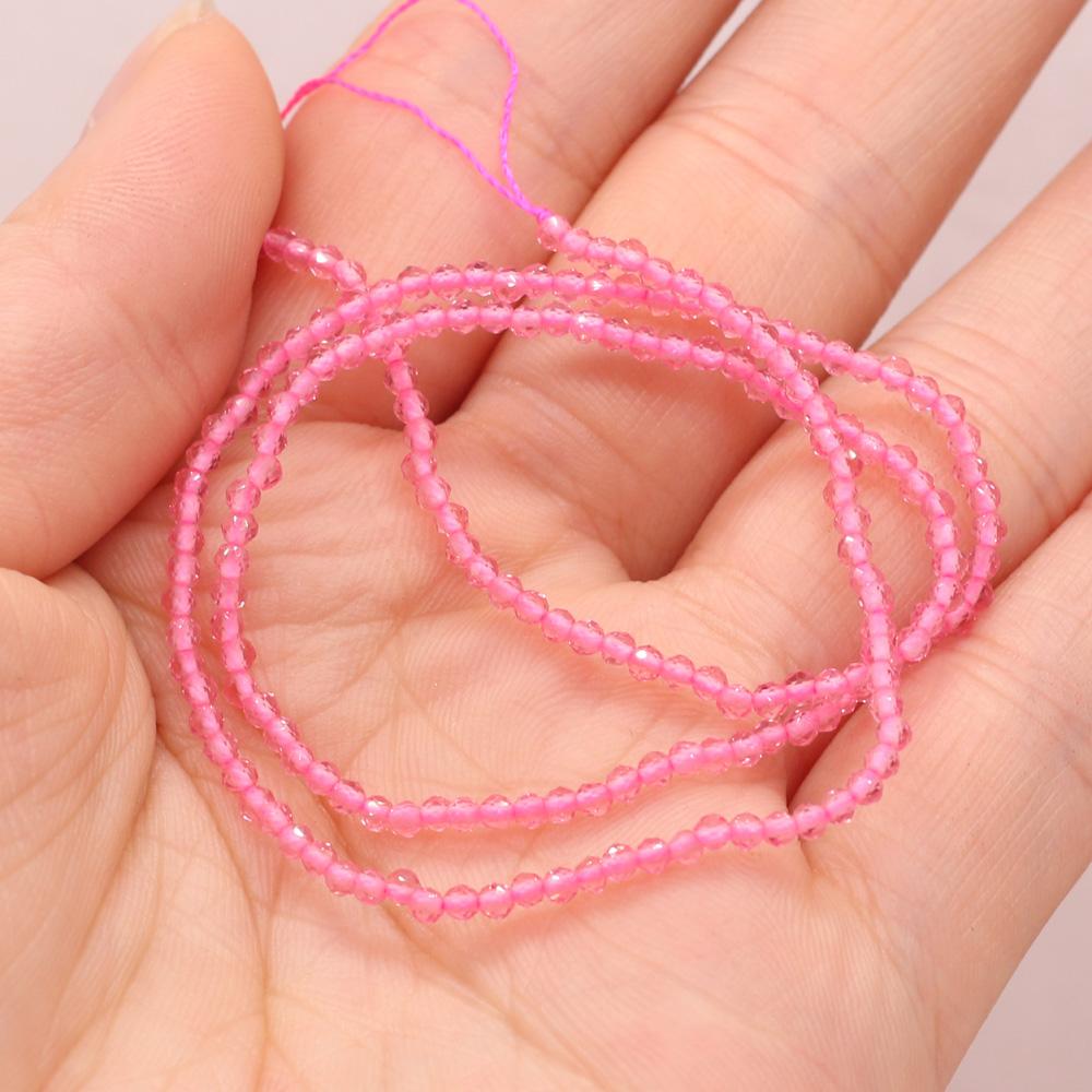 3-ниточные бусины из шпинели из натурального камня 2 мм, маленькие свободные бусины-разделители для изготовления ювелирных изделий, ожерелья, браслета, браслета, серег, аксессуаров, бисера 38 см