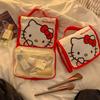 Sanrio Hello Kitty Косметичка Мультяшная Милая Большая Вместимость Складная Хранение Дорожная Сумка Kawaii Портативная Ручная Сумка