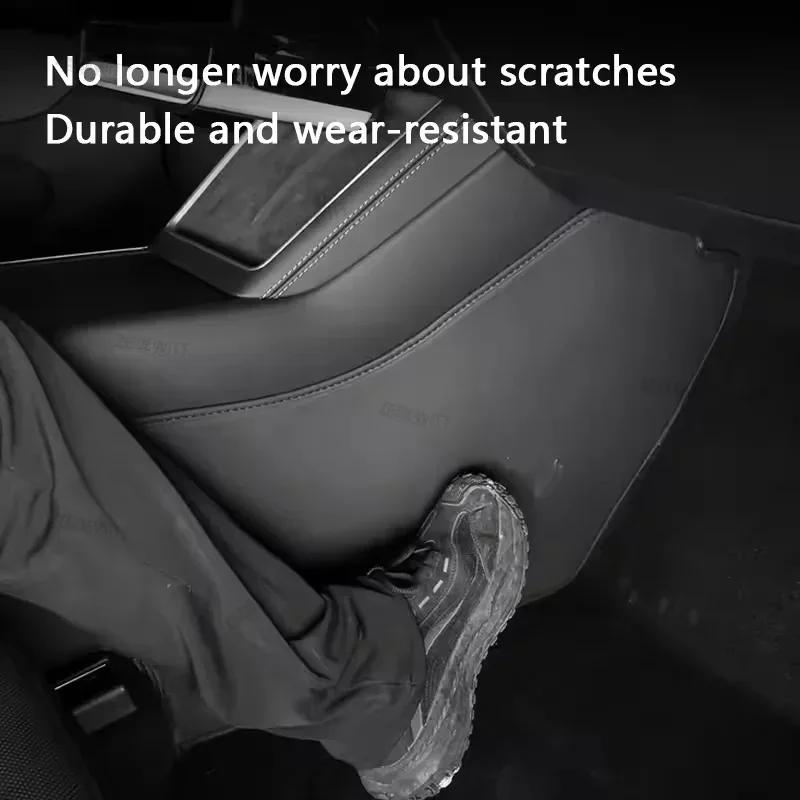 Anti‑dirt Full Coverage Anti Kick Protective Mat TPE Waterproof Car Central Control Side Anti Kick for Tesla Model Y YL Juniper