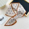 New Style Cross Shaped Small Scarf For Women In Spring Autumn Summer Fashionable Temperament Tied Bag Headband Decorative Scarf