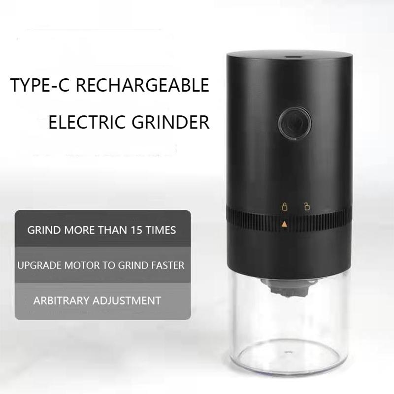 Кофемолка электрическая USB зарядка портативная кофемолка подходящая посуда регулировка передач беспроводная маленькая автоматическая кофемолка