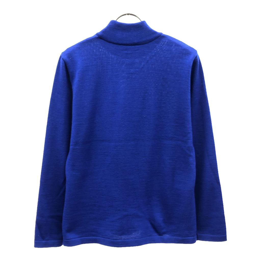 Yves Saint Laurent 90-е 100% шерсть, вышивка старого логотипа Лонгслив с воротником-стойкой Женский Б/У