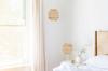 NIGHT TABLE LAMP BOHO JUTA LAMPSHADE 20 CM