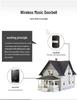 Battery-Powered Wireless Doorbell with DC Remote, Elderly Call Button, and Dual Power Supply