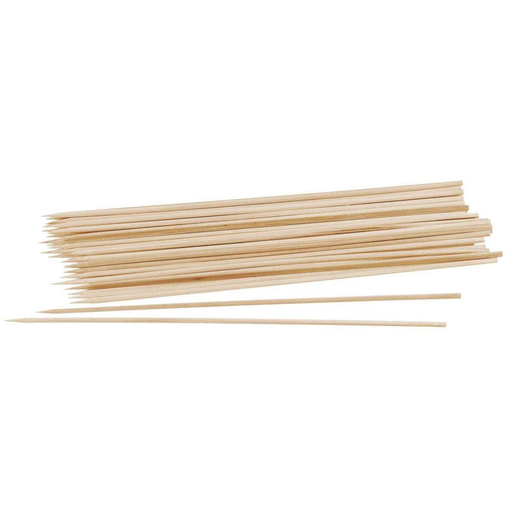 Set of 70 Wooden Skewers 30 Cm Fackelmann Barbecue Ref. 9944350