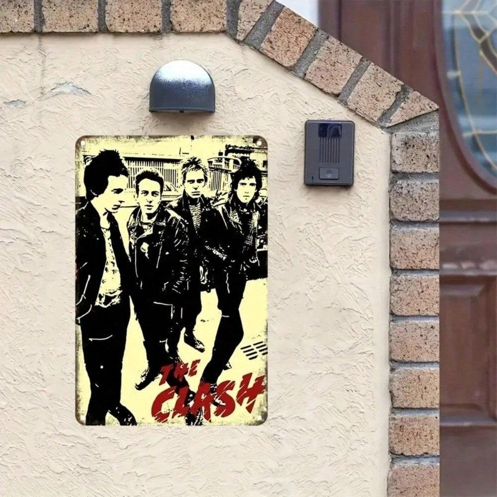 Ретро Металлическое Настенное Искусство Знак The Clash Винтажный Декор для Бара Жестяная Табличка