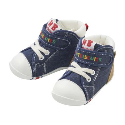 HOT First Baby Shoes Boys Girls Kids Clothing Navy [MIKIHOUSE BISCUITS] Детская 13,5 см 73-9302-493