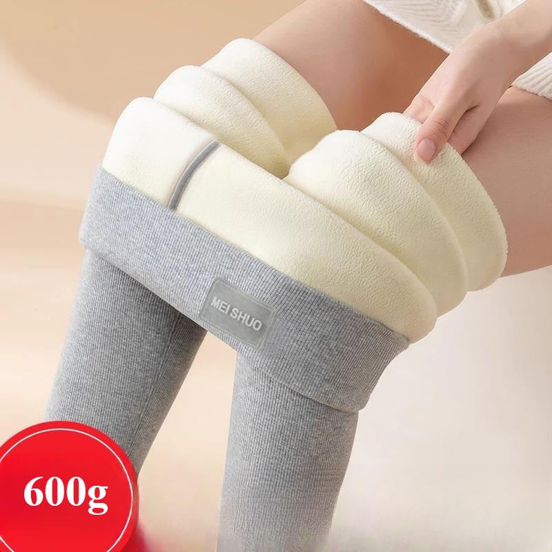 Женская верхняя одежда на осень и зиму, очень толстые брюки с высокой талией из овечьей шерсти, большого размера, эластичные, тонкие, теплые, хлопковые.