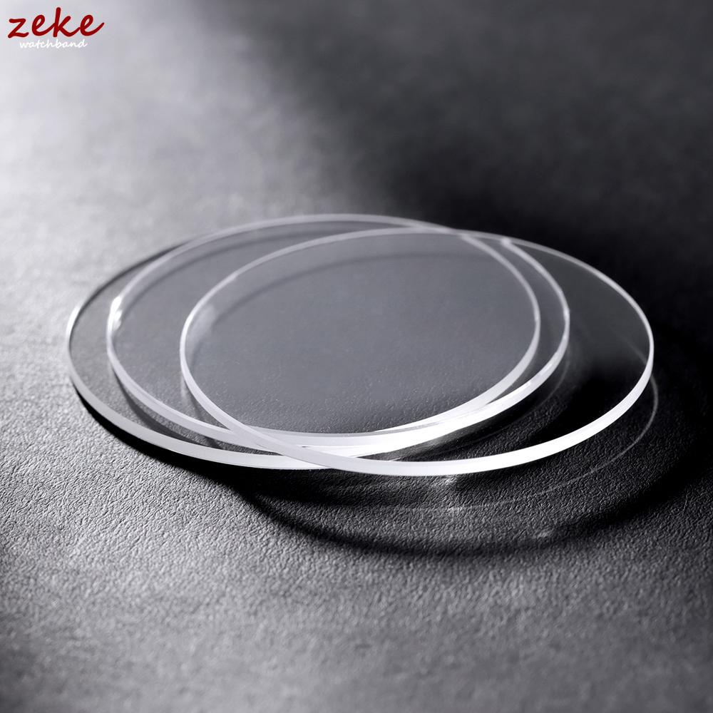 Flat Sapphire Glass Thickness 1.0/1.2mm Diameter 28-32mm Circular Transparent Crystal Mineral Glass Watch Part Watch Accessories