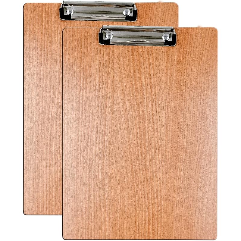 Eduway Exam Board Wooden/Writing/Clipboard  Lightweight MDF | Heavy Duty Clip for Office, School, Home, College, Shop -