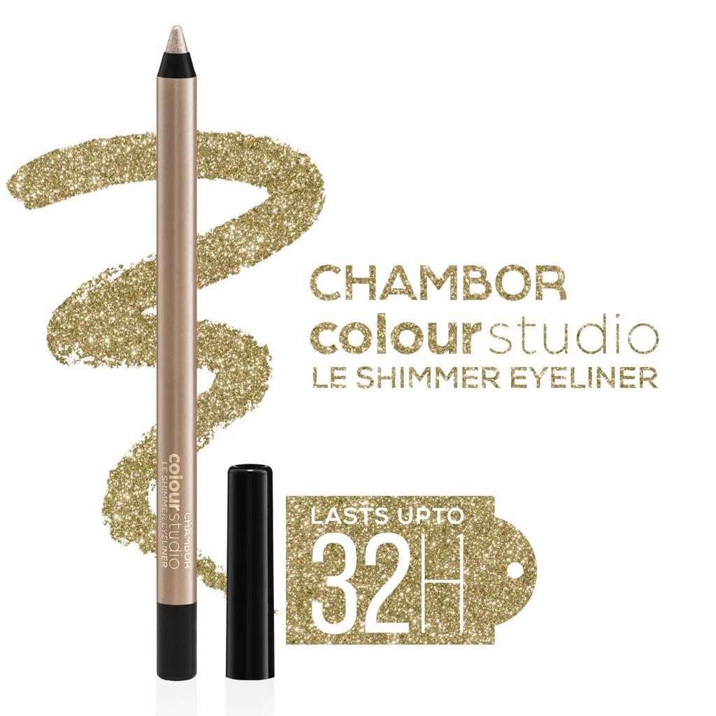 Chambor Colour Studio Le Shimmer Подводка для глаз |32 часа| Водостойкая, Стойкая к смазыванию, Мерцание Moonstone, 1 мл