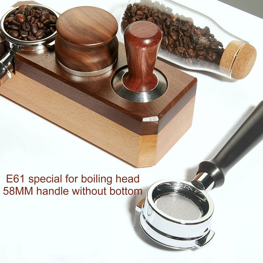 Xuuyuu 58 мм Бездонный портафильтр для кофе со съемной корзиной-фильтром для Expobar, Rocket, Faema и Rancilio (черный)