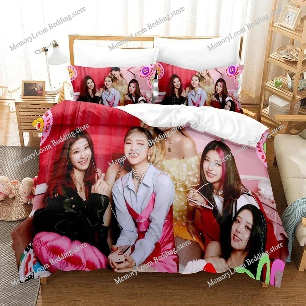 Fashion Trend Modern Kpop Group ITZY Bedding Set Single/Twin Size Duvet Cover 3D Print Stylish Soft Home Textile Set Luxury Gift