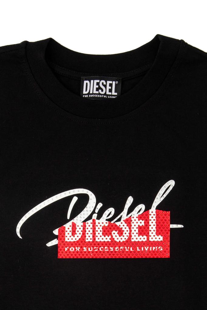 Diesel A15456RHERA 900 Черная XS Женская ФУТБОЛКА T-REG-BLIN