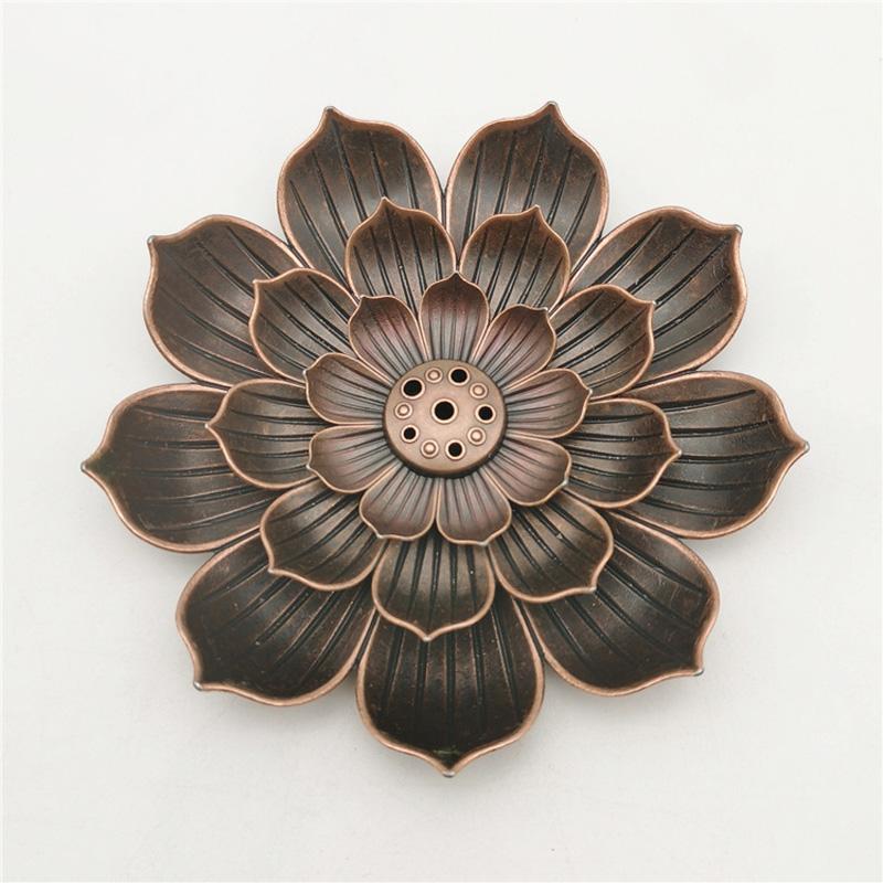 Retro Incense Burner Lotus Plate Stick Holder