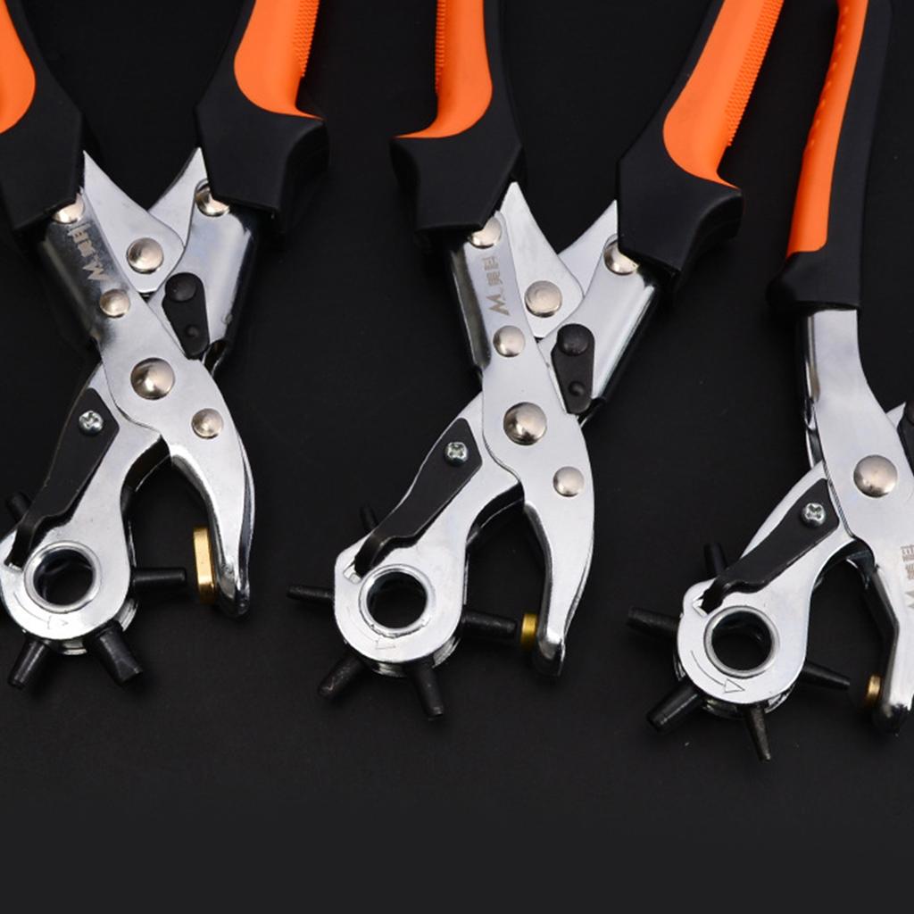 Professional Leather Hole Puncher Leather Punch Tool for Belts Watch Bands Handbag Straps Leather Hole Puncher for Craft