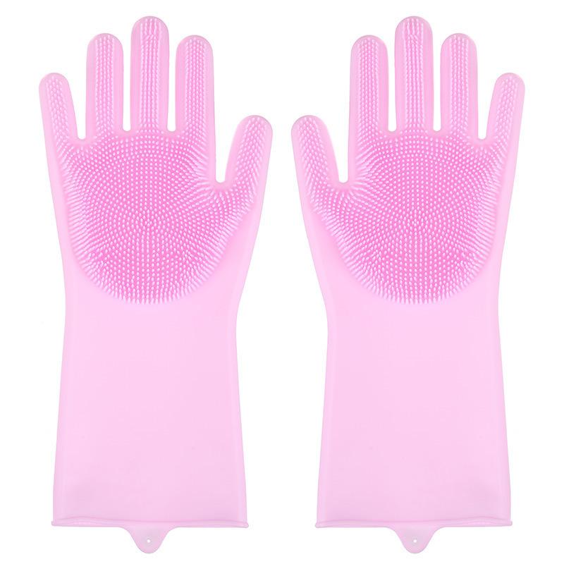 Чистящие перчатки для ухода за домашними животными, шампунь для купания, перчатки для собак и кошек, скребок, волшебное средство для мытья посуды, губка, силиконовая перчатка для удаления волос
