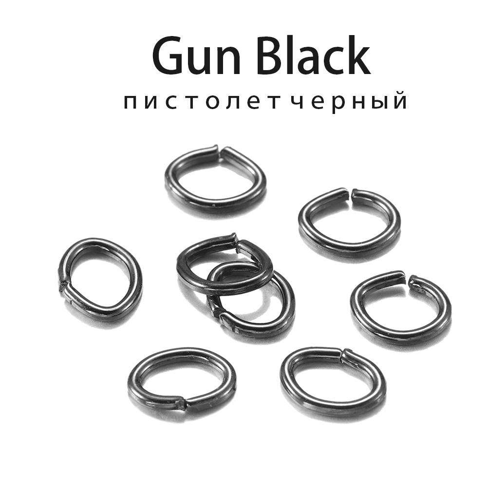300 шт./лот 4, 5, 6, 7 мм овальные кольца-скобы, разъемы для колец для поиска ювелирных изделий своими руками, изготовление открытых металлических колец