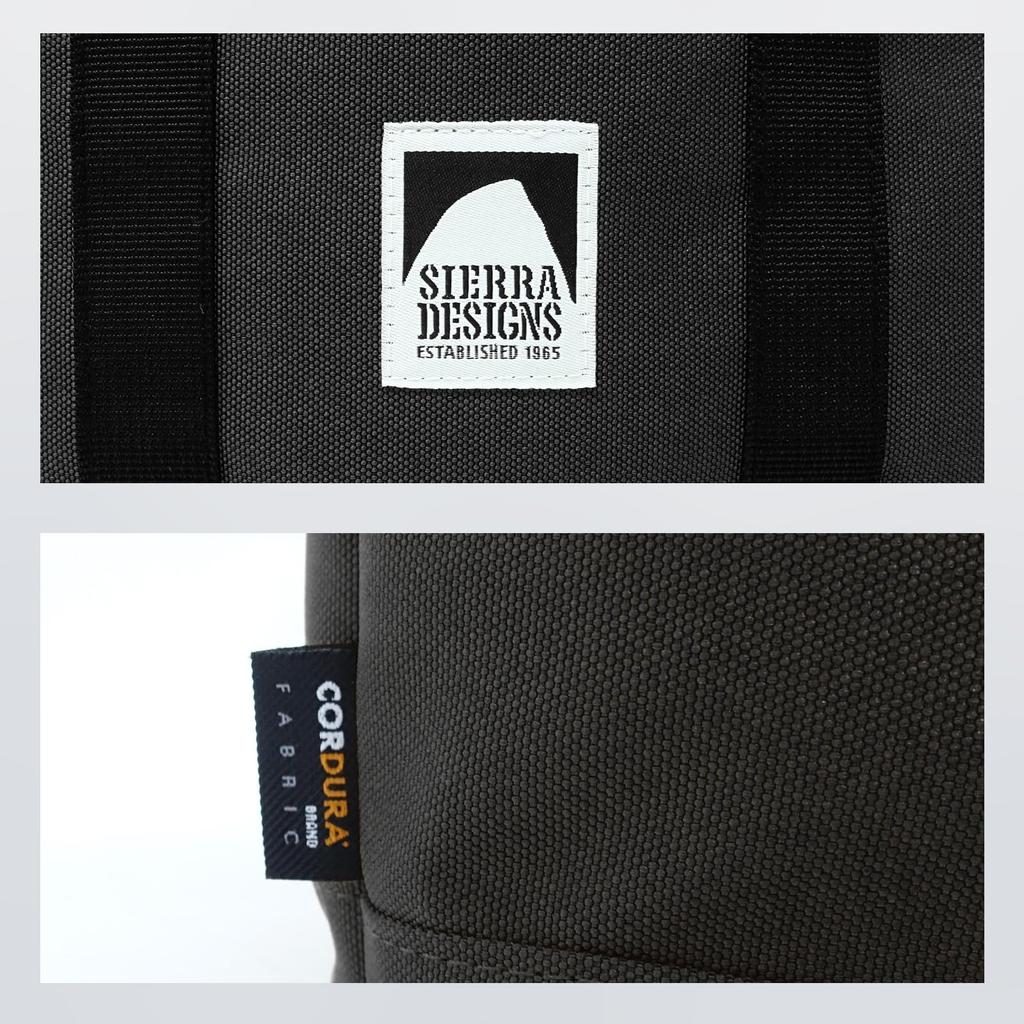 Сумка через плечо Mini Tote Cordura 2WAY с несколькими карманами для хранения бутылок Crossbody Hanging Handbag черного цвета [Sierra Designs]