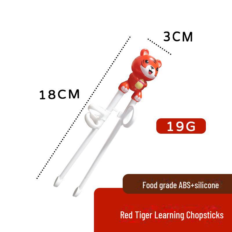 Детский мультяшный обучающий набор палочек для еды и столовых приборов: Ложка, вилка и палочки для еды из нержавеющей стали 304 для младенцев и мам.