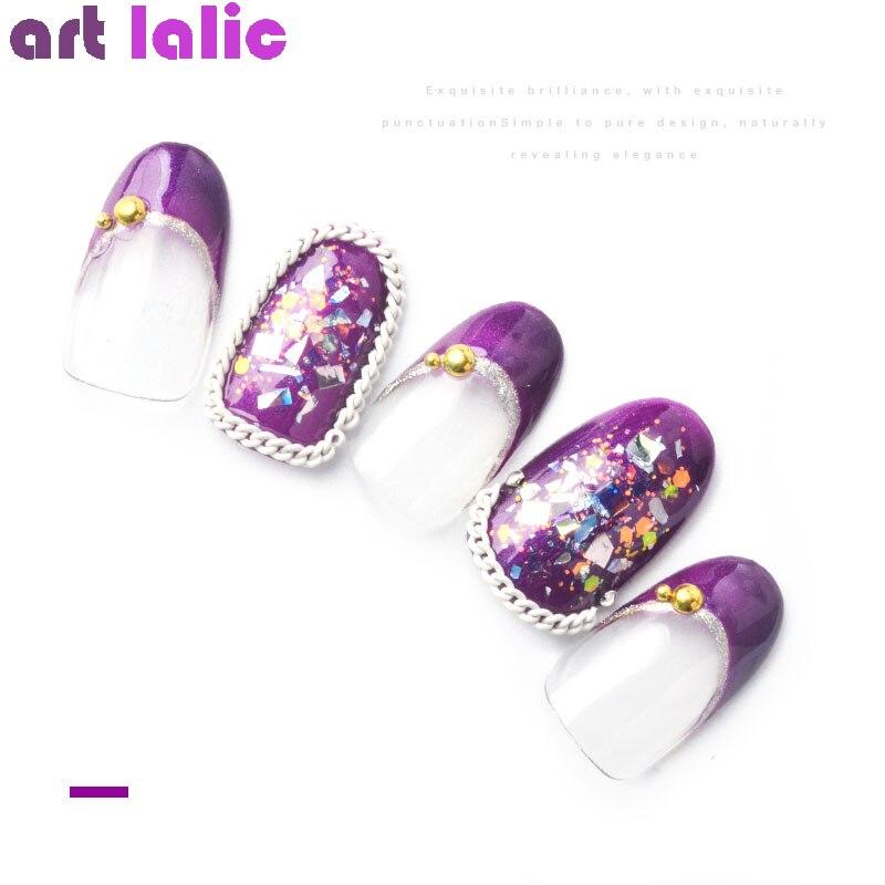 Ultra-Fine Nail Art Chain Metal Chain Zipper Nail Jewelry Nail Art Decoration 12 Colors