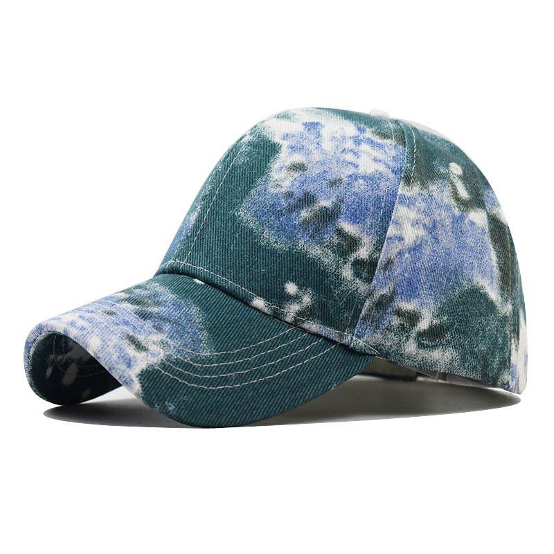 Бейсболка с принтом «Tie Dye Graffiti» для активного отдыха на весну и лето, мужская и женская хлопковая кепка «утконос», модная цветная солнцезащитная кепка и козырек от солнца