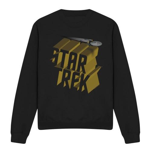Star Trek Unisex Adult 3D Logo Sweatshirt