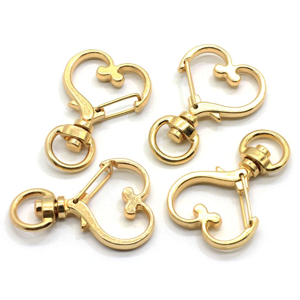High Quality Swivel Lobster Clasp Snap Hook Wing Neko Heart Star Moon Cherry Blossom Shape Keychain Jewelry Findings Car Keyring