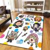 Demon Slayer Carpet Rug For Living Room Bedroom Home Sofa Decoration Kids Play Nonslip Floor Mat