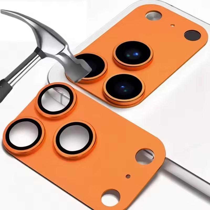 Защита объектива камеры Armor для iPhone 17 Pro max 17pro Металлический чехол-кольцо Задняя линза Закаленное стекло Крышка для iphone17pro