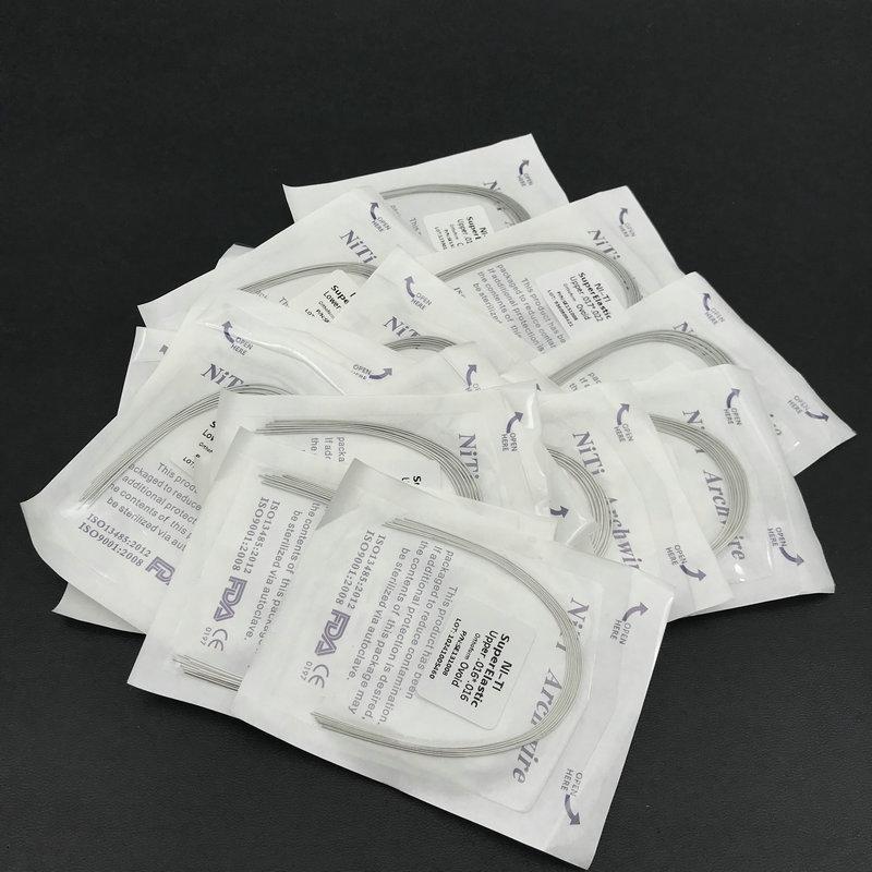 Суперэластичные ортодонтические дуги из никель-титана - Прямоугольные и Овальные, 10 штук