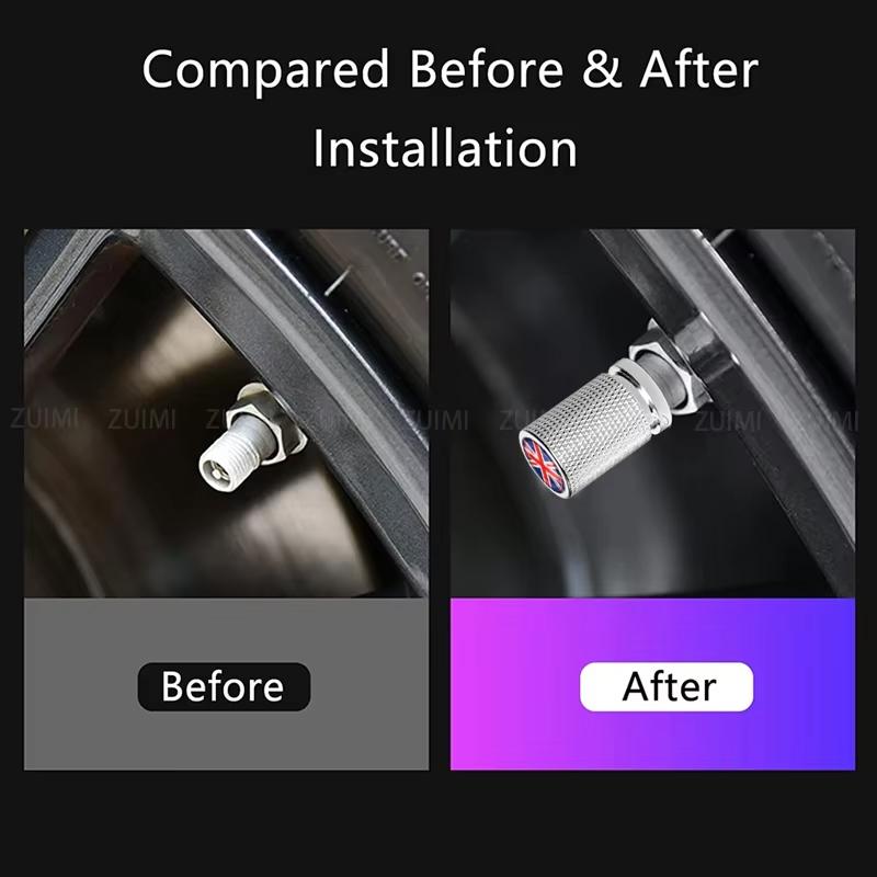 4 шт. Новые металлические колпачки на ниппель автомобильного колеса для MINI COOPER S JCW F56 F55 F60 R55 R56 R60 Наружные автоаксессуары