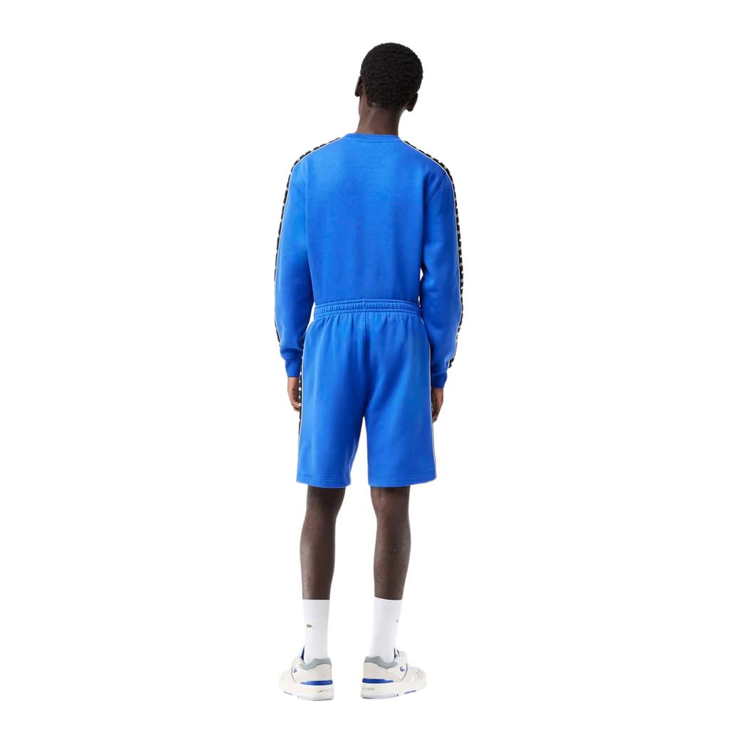 Lacoste Mens Fleece Stripe Logo Shorts