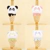 Adorable Plush Panda Ice Cream Cone Keychain Perfect Bag Accessory Cute Toy