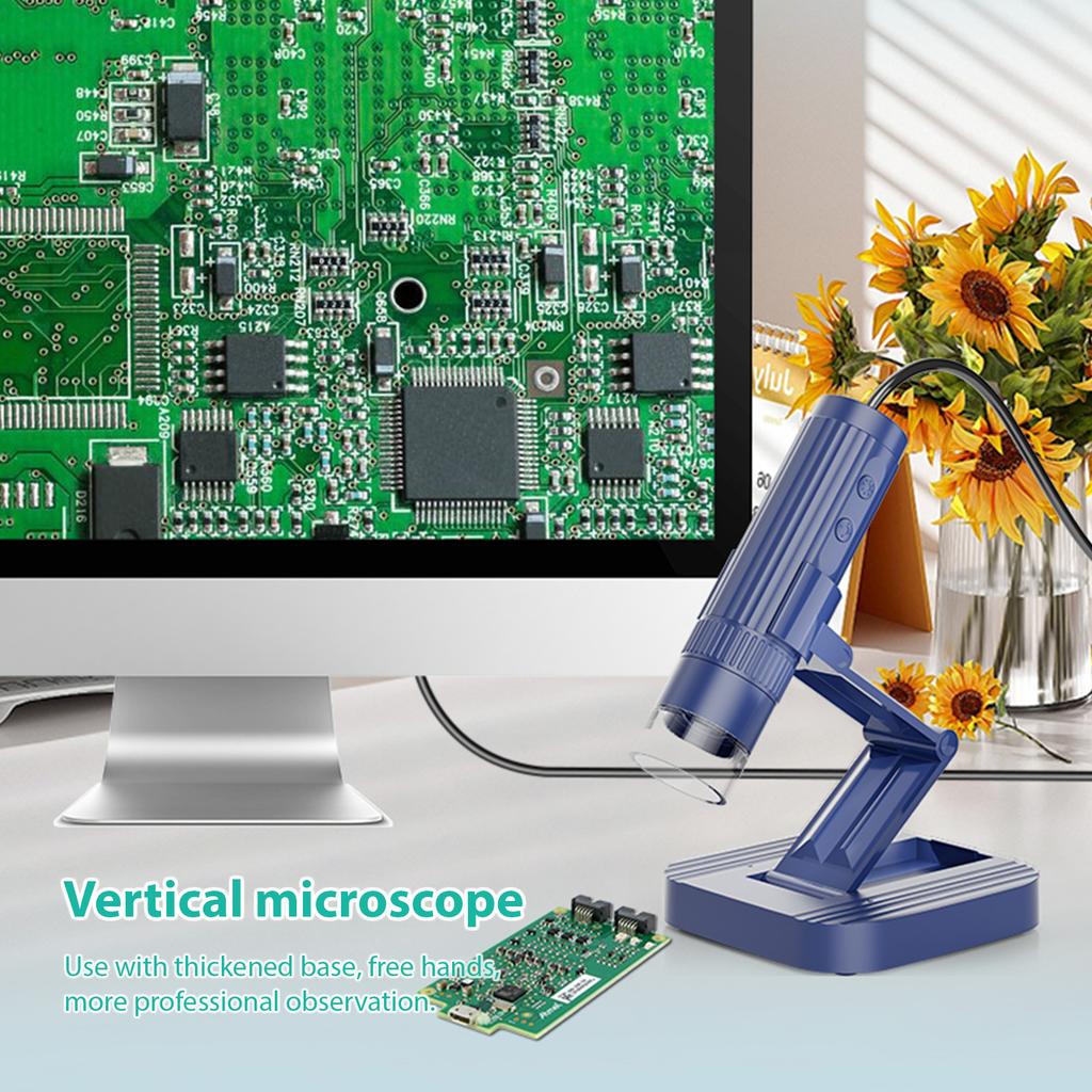 Desktop USB Microscope Handheld Digital Microscope for Adults Kids Coin Microscope 50X-1000X