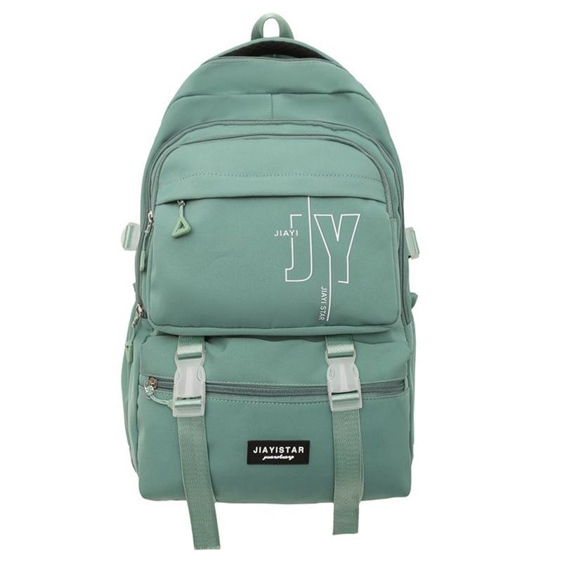 Школьный рюкзак для средней школы, женский рюкзак с буквенным принтом, большой вместимости, дорожный рюкзак