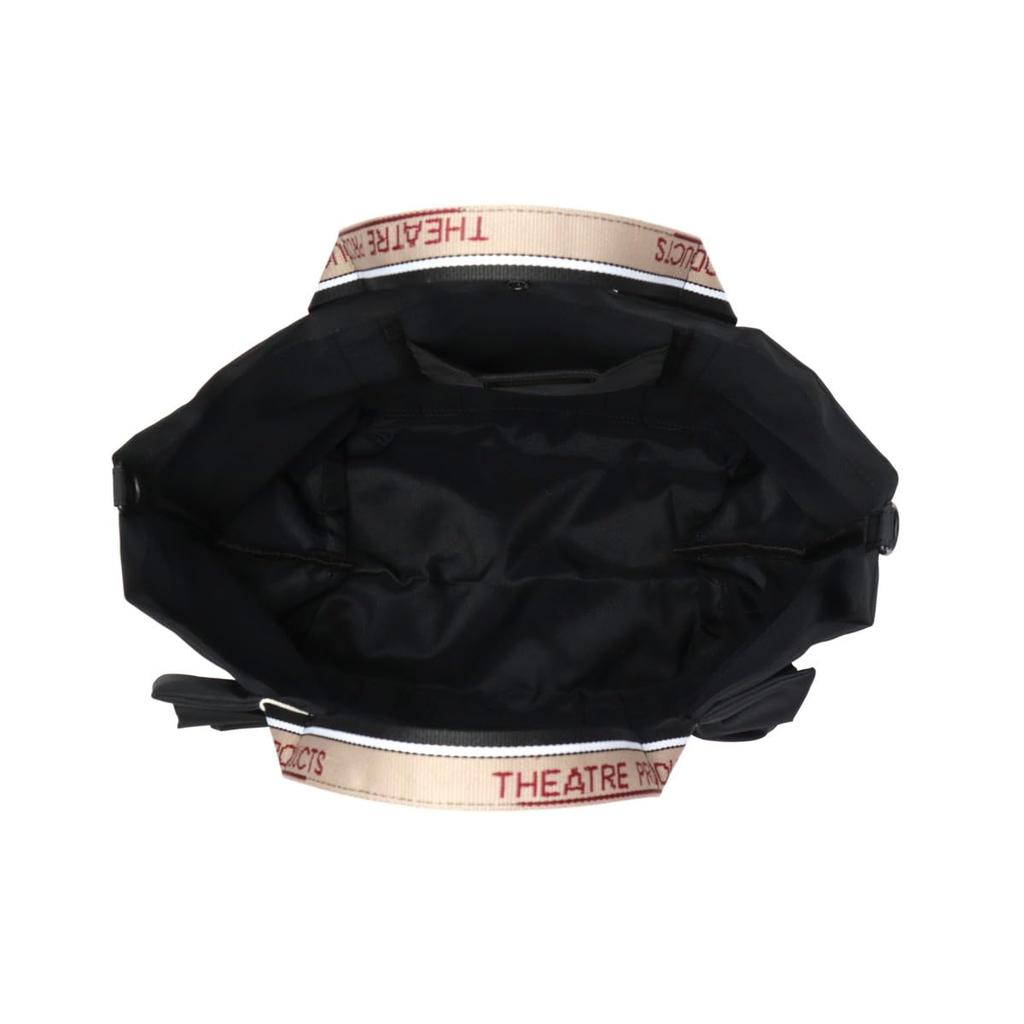 THEATRE PRODUCTS 2-Way Frill Tote Thames Large Tote Bag, CL240362, Black